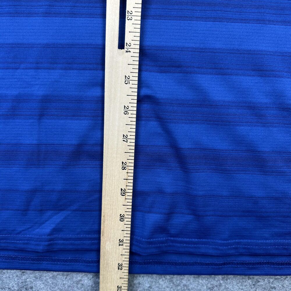 Dallas Mavericks Shirt Mens XL Blue NBA Basketball Antigua Striped Golf Polo - Picture 8 of 9